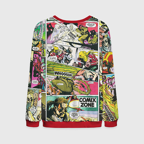 Мужской свитшот Comix zone mutants / 3D-Красный – фото 2
