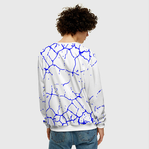 Мужской свитшот СОНИК EXE ТЕМНЫЙ СОНИК / 3D-Белый – фото 4