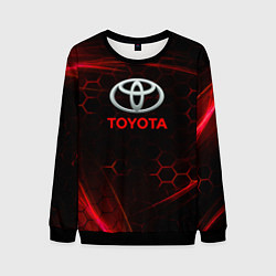 Свитшот мужской Toyota sport соты, цвет: 3D-черный