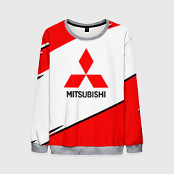 Свитшот мужской Mitsubishi Logo Geometry, цвет: 3D-меланж