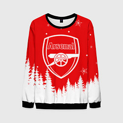 Свитшот мужской FC ARSENAL WINTER ФК АРСЕНАЛ ЗИМНИЙ СТИЛЬ, цвет: 3D-черный