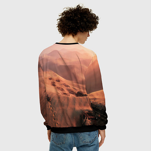 Мужской свитшот Aloy Horizon Forbidden Zero Dawn / 3D-Черный – фото 4