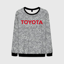 Свитшот мужской TOYOTA PATTERN LOGO Z, цвет: 3D-черный