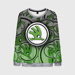 Свитшот мужской Skoda Carbone Pattern, цвет: 3D-меланж