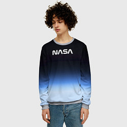 Свитшот мужской NASA с МКС, цвет: 3D-меланж — фото 2