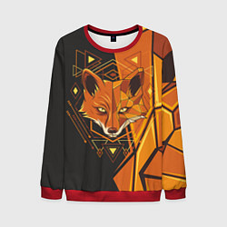 Свитшот мужской Лиса Этника, цвет: 3D-красный