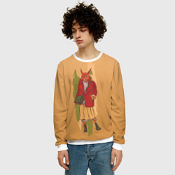 Свитшот мужской Белка на стиле, цвет: 3D-белый — фото 2