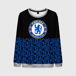 Свитшот мужской Chelsea челси паттерн, цвет: 3D-меланж