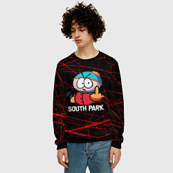 Свитшот мужской Мультфильм Южный парк Эрик South Park, цвет: 3D-черный — фото 2
