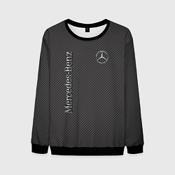 Свитшот мужской Mercedes карбоновые полосы, цвет: 3D-черный