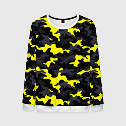 Свитшот мужской Black Camo, цвет: 3D-белый