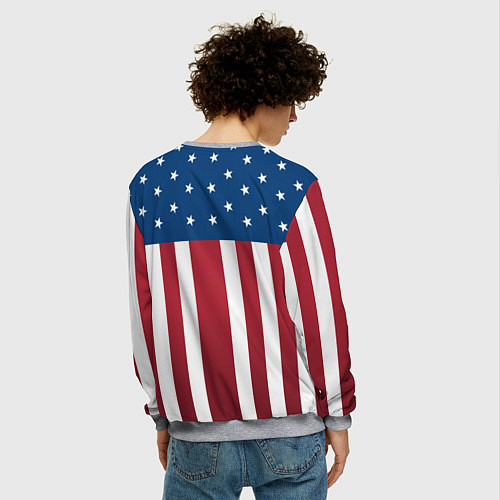 Мужской свитшот Как у Кит Флинта Продиджи / 3D-Меланж – фото 4