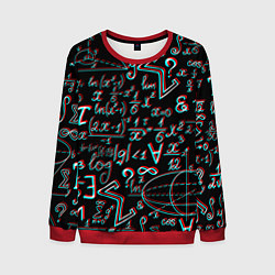 Свитшот мужской ФОРМУЛЫ ГЛИТЧ GLITCH, цвет: 3D-красный