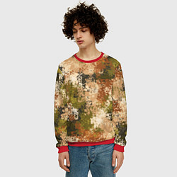 Свитшот мужской Камуфляж Василиск Степь, цвет: 3D-красный — фото 2