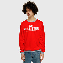 Свитшот мужской Узор Red Rollister Dope Street Market, цвет: 3D-меланж — фото 2