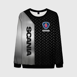 Свитшот мужской SCANIA SAAB СТАЛЬ, цвет: 3D-черный