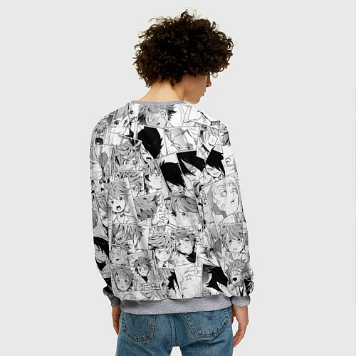 Мужской свитшот Обещанный Неверленд pattern / 3D-Меланж – фото 4