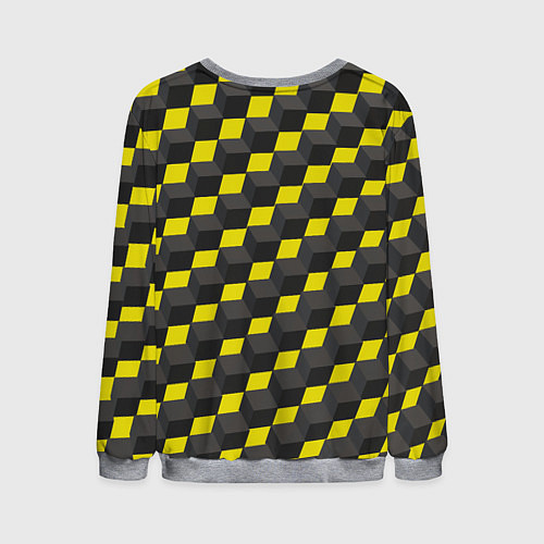 Мужской свитшот Я куб / 3D-Меланж – фото 2