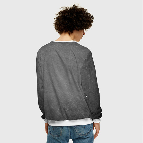 Мужской свитшот ЯГУАР / 3D-Белый – фото 4