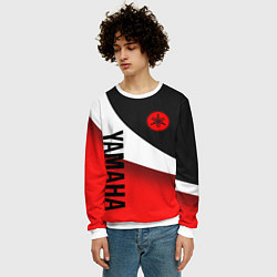 Свитшот мужской ЯМАХА - СПОРТИВНЫЙ КАРБОН, цвет: 3D-белый — фото 2