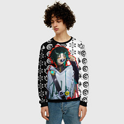 Свитшот мужской Сяо модный парень Геншин импкт, цвет: 3D-черный — фото 2