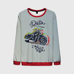 Свитшот мужской Moto Dream, цвет: 3D-красный