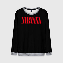 Свитшот мужской Nirvana in Red, цвет: 3D-меланж