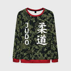 Свитшот мужской JUDO МИЛИТАРИ, цвет: 3D-красный