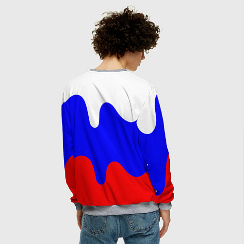 Мужской свитшот Герб россии герб / 3D-Меланж – фото 4
