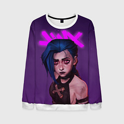 Свитшот мужской ARCANE League Of Legends JINX, цвет: 3D-белый