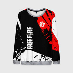 Свитшот мужской FREE FIRE ФРИ ФАЕР, цвет: 3D-меланж