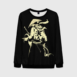 Свитшот мужской Ниндзя-воин, цвет: 3D-черный