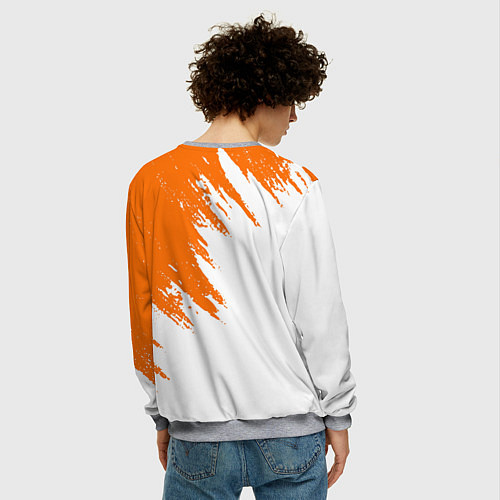 Мужской свитшот Half-life texture / 3D-Меланж – фото 4