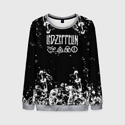 Свитшот мужской LED ZEPPELIN texture вода, цвет: 3D-меланж