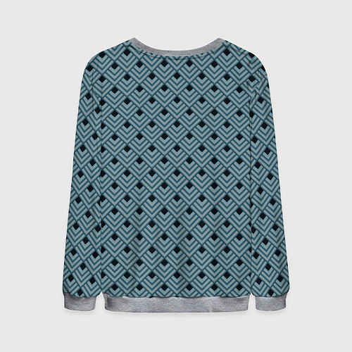 Мужской свитшот Абстракция из разноцветных квадратов / 3D-Меланж – фото 2