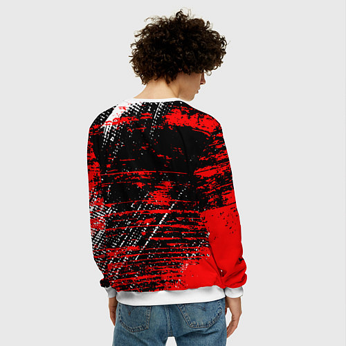 Мужской свитшот Louna краски / 3D-Белый – фото 4