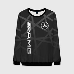 Свитшот мужской MERCEDES - BENZ МЕРСЕДЕС, цвет: 3D-черный