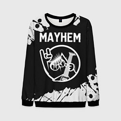 Свитшот мужской Mayhem КОТ Краска, цвет: 3D-черный