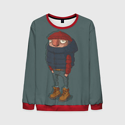 Свитшот мужской Чувачок, цвет: 3D-красный