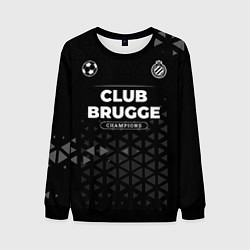 Свитшот мужской Club Brugge Форма Champions, цвет: 3D-черный