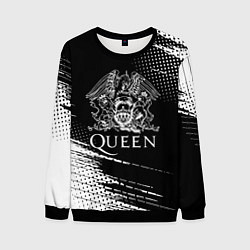 Свитшот мужской Queen герб квин, цвет: 3D-черный