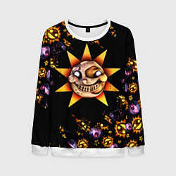 Свитшот мужской Five Nights at Freddys: Security Breach Солнце пат, цвет: 3D-белый