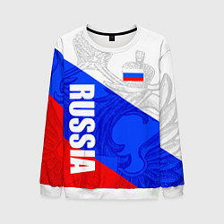 Мужской свитшот RUSSIA - SPORTWEAR - ТРИКОЛОР