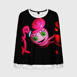 Свитшот мужской POPPY PLAYTIME - Mommy long legs - Мама длинные но, цвет: 3D-белый