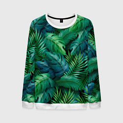 Мужской свитшот Green plants pattern