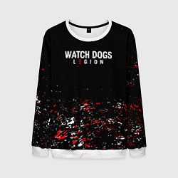 Свитшот мужской Watch Dogs 2 Брызги красок, цвет: 3D-белый