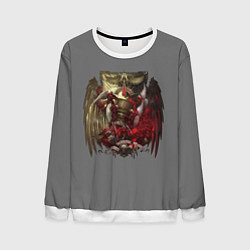 Свитшот мужской Blood Angels symbol, цвет: 3D-белый