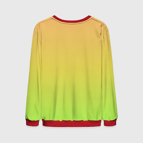 Мужской свитшот GRADIEND YELLOW-GREEN / 3D-Красный – фото 2
