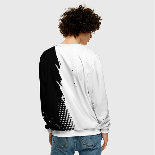 Мужской свитшот ГРОТ GROT / 3D-Белый – фото 4