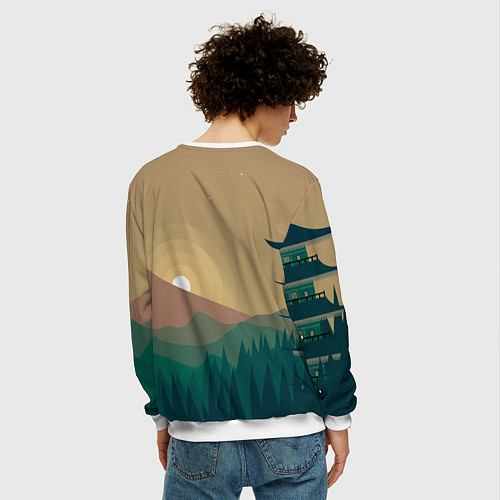 Мужской свитшот Xiao Kick SLime / 3D-Белый – фото 4